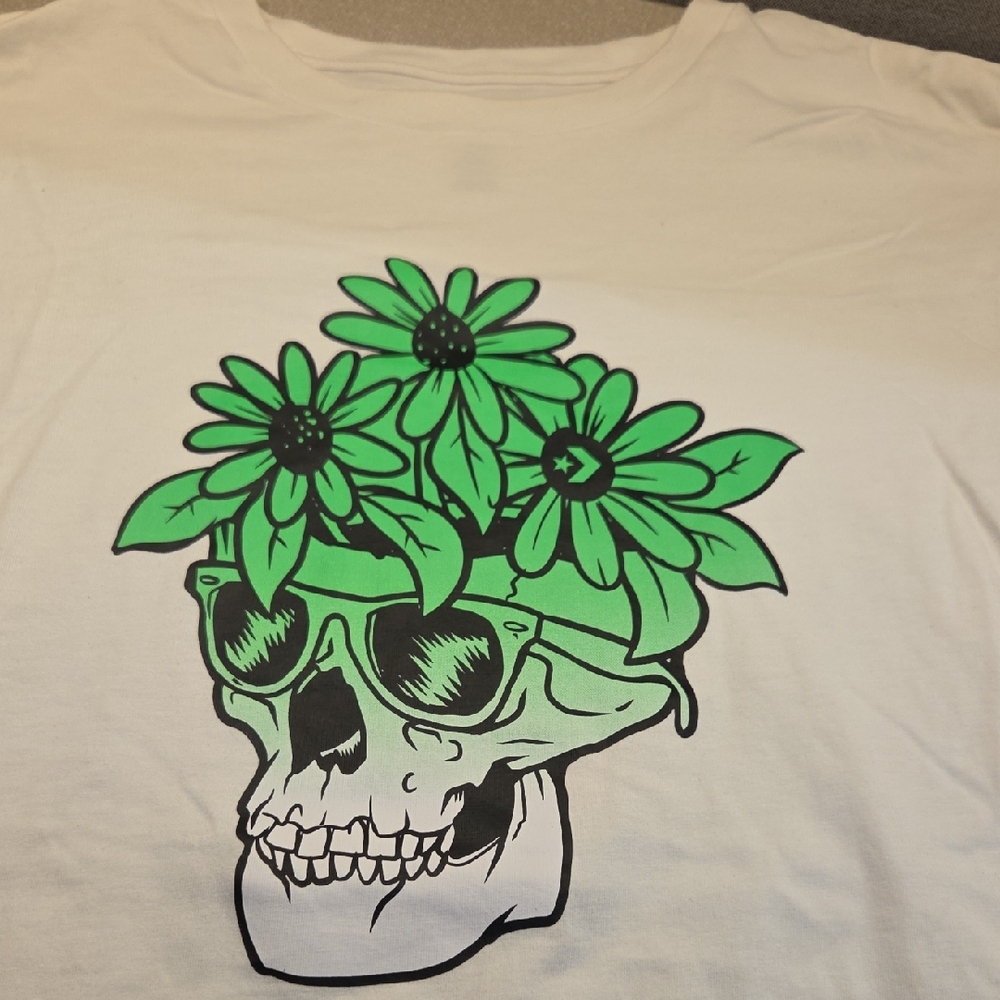 Converse White T-Shirt with Black Tag